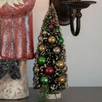 12" Multicolor Bead Bottlebrush Christmas Tree
