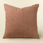 24x24 Lina Linen Pillow Redwood
