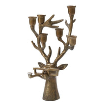 E+E Frankie Candelabra- Antique-Gold - 9 x 7.75 x 14.5