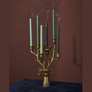 E+E Frankie Candelabra- Antique-Gold - 9 x 7.75 x 14.5