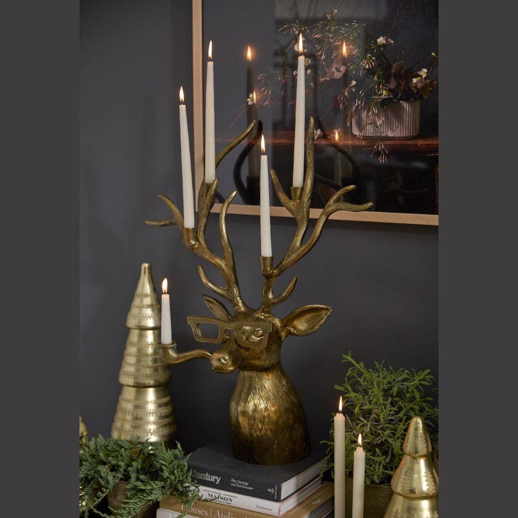 E+E Frankie Candelabra- Antique-Gold - 9 x 7.75 x 14.5