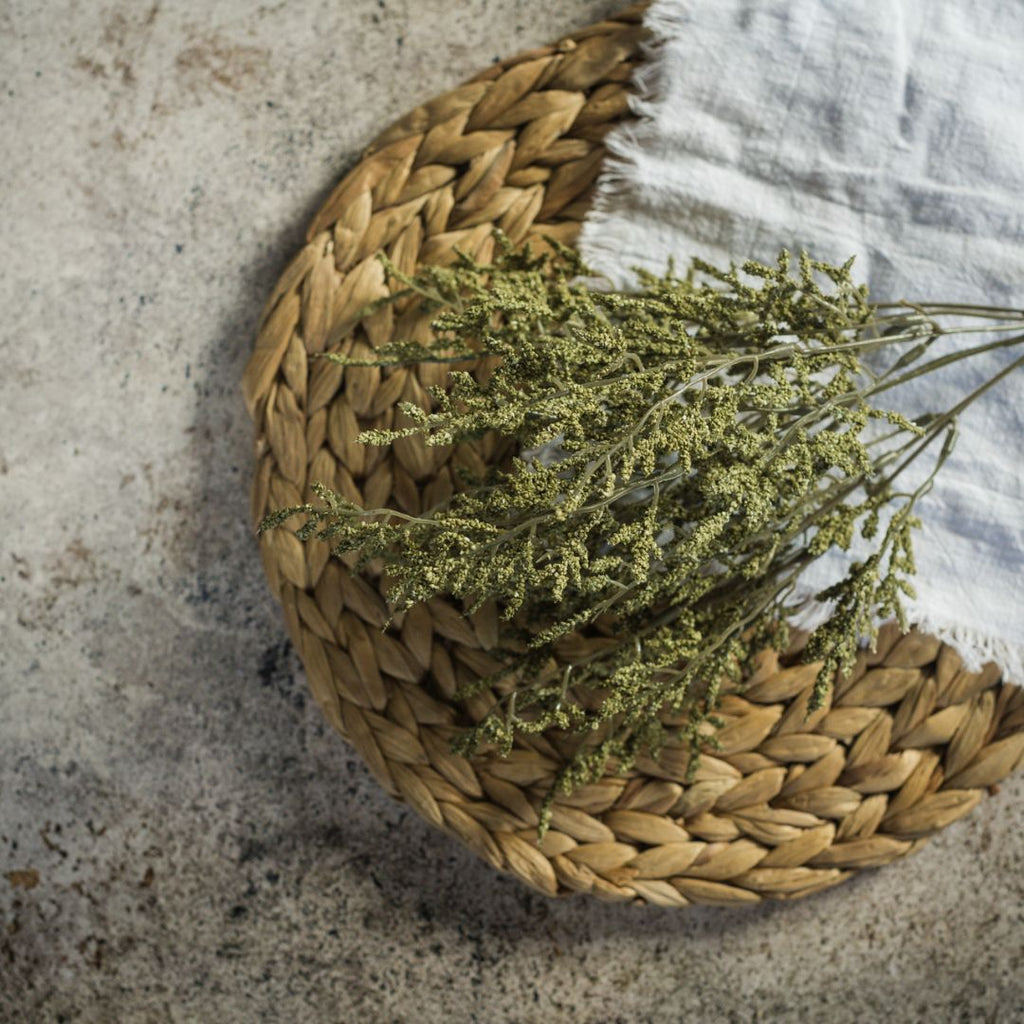 14.5" Green Dance Plant Bush Decor