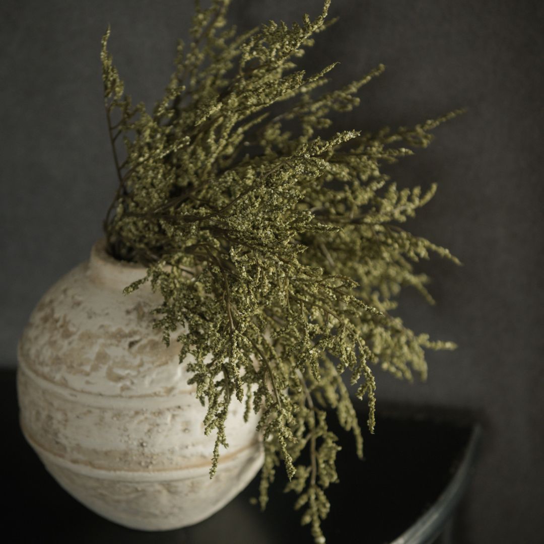 14.5" Green Dance Plant Bush Decor