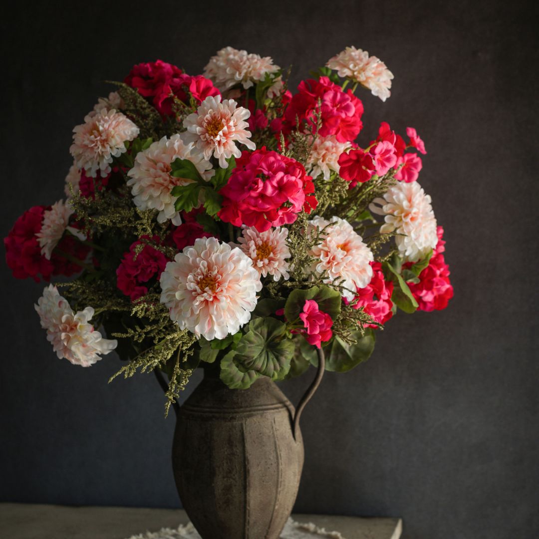 14.5" Green Dance Plant Bush Decor