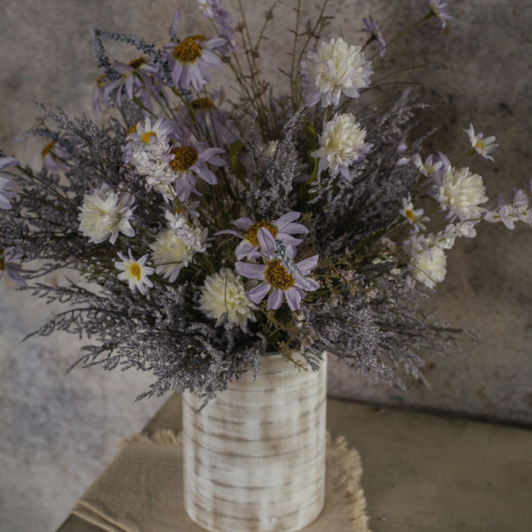 14.5" Purple Dance Plant Bush Decor