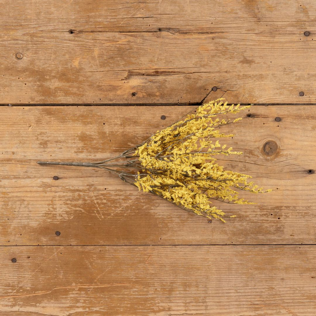 14.5" Yellow Dance Plant Bush Decor