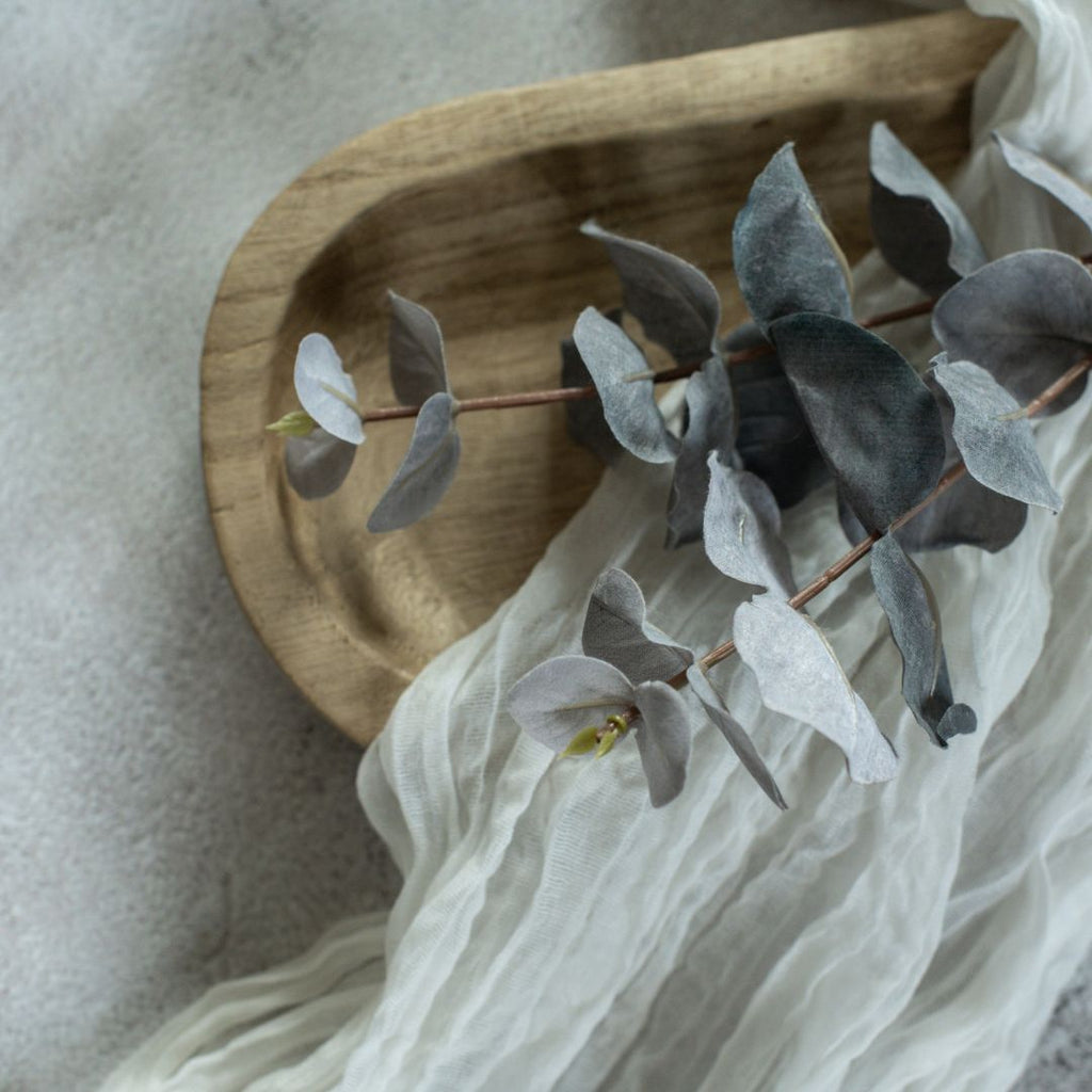 14" Blue Eucalyptus Spray