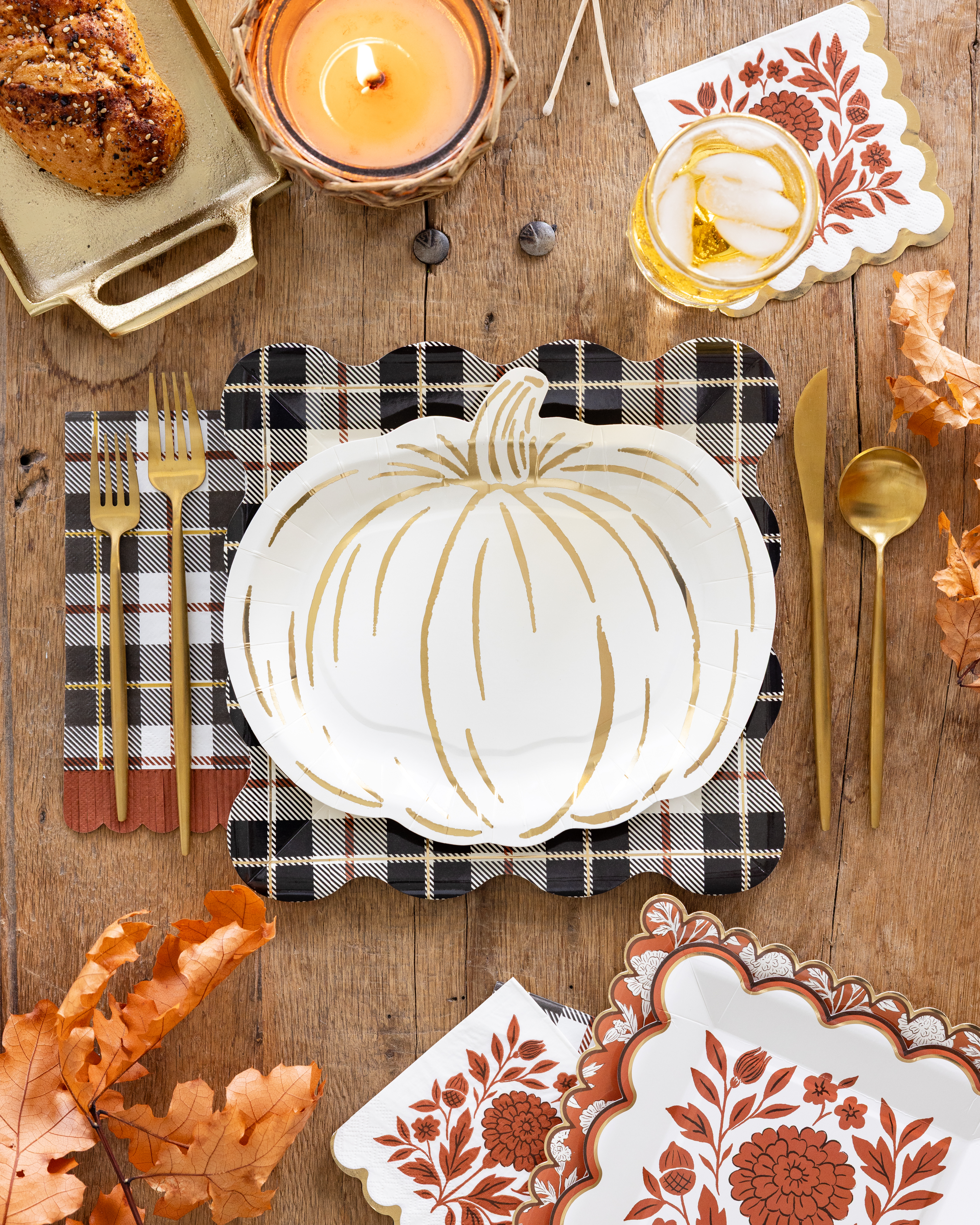 Fall Flora Cocktail Napkin