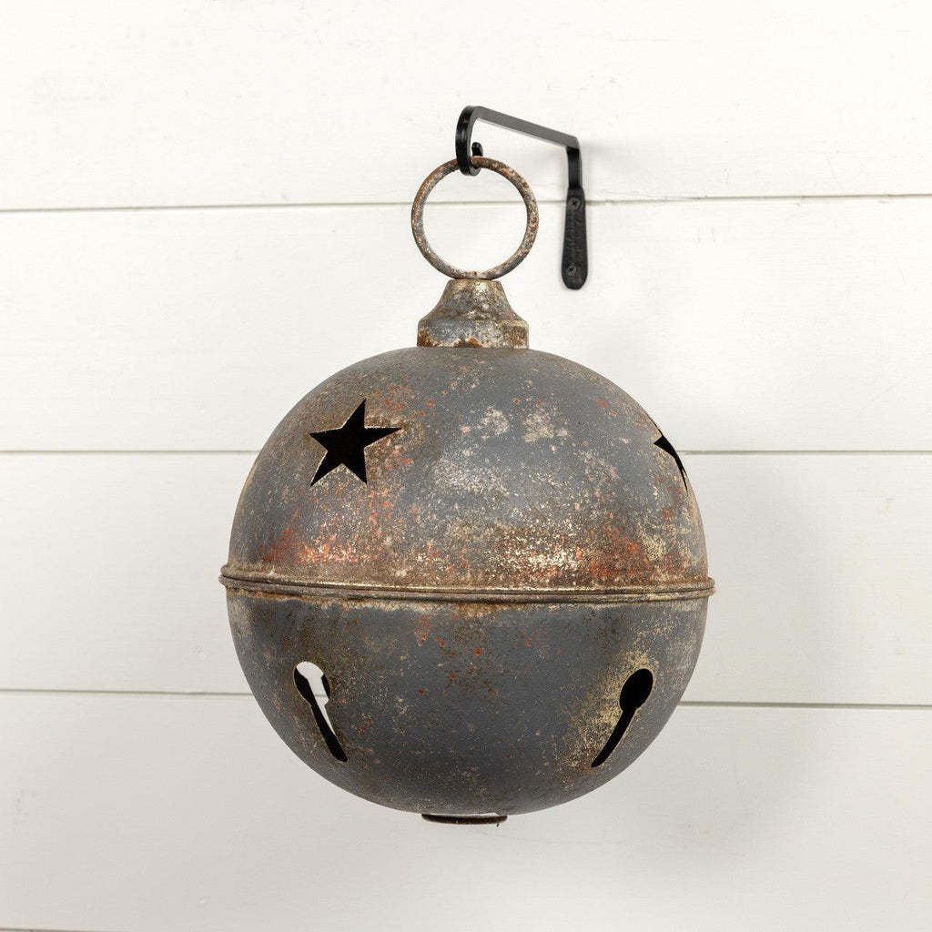 15.75" Grey Star Sleigh Bell
