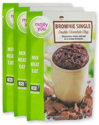 Double Chocolate Chip Brownie Microwave Single