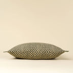 16x24 Block Print Check Linen Pillow-Green