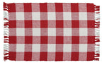 Wicklow Check Placemat - Red&Cream