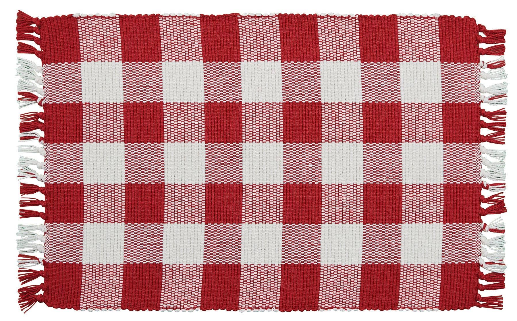 Wicklow Check Placemat - Red&Cream