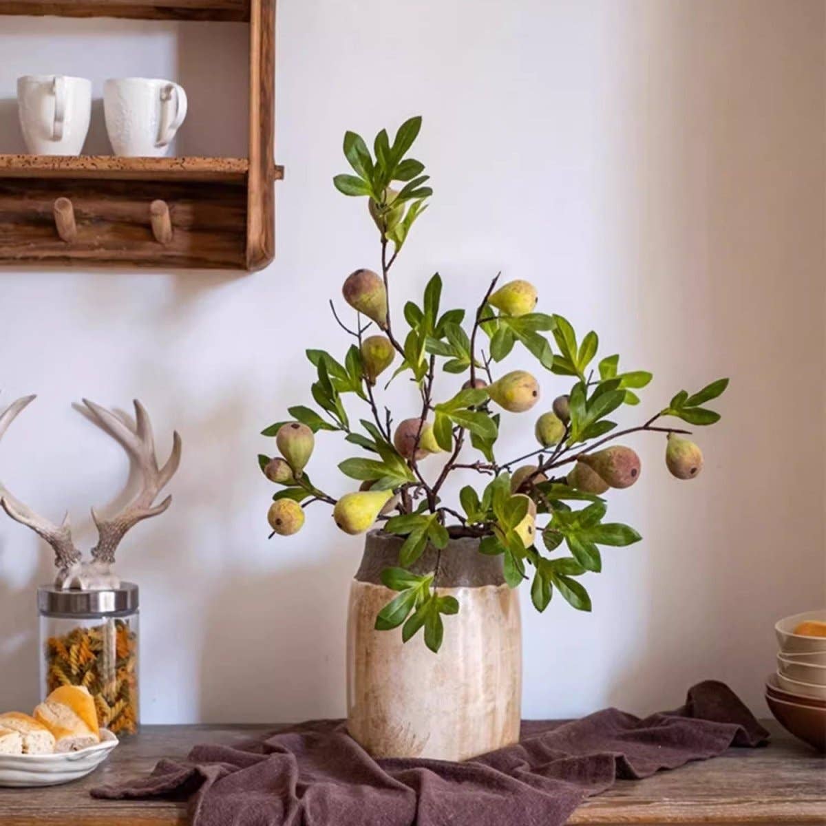 Wild Garden Faux Fig Stem 35.4"