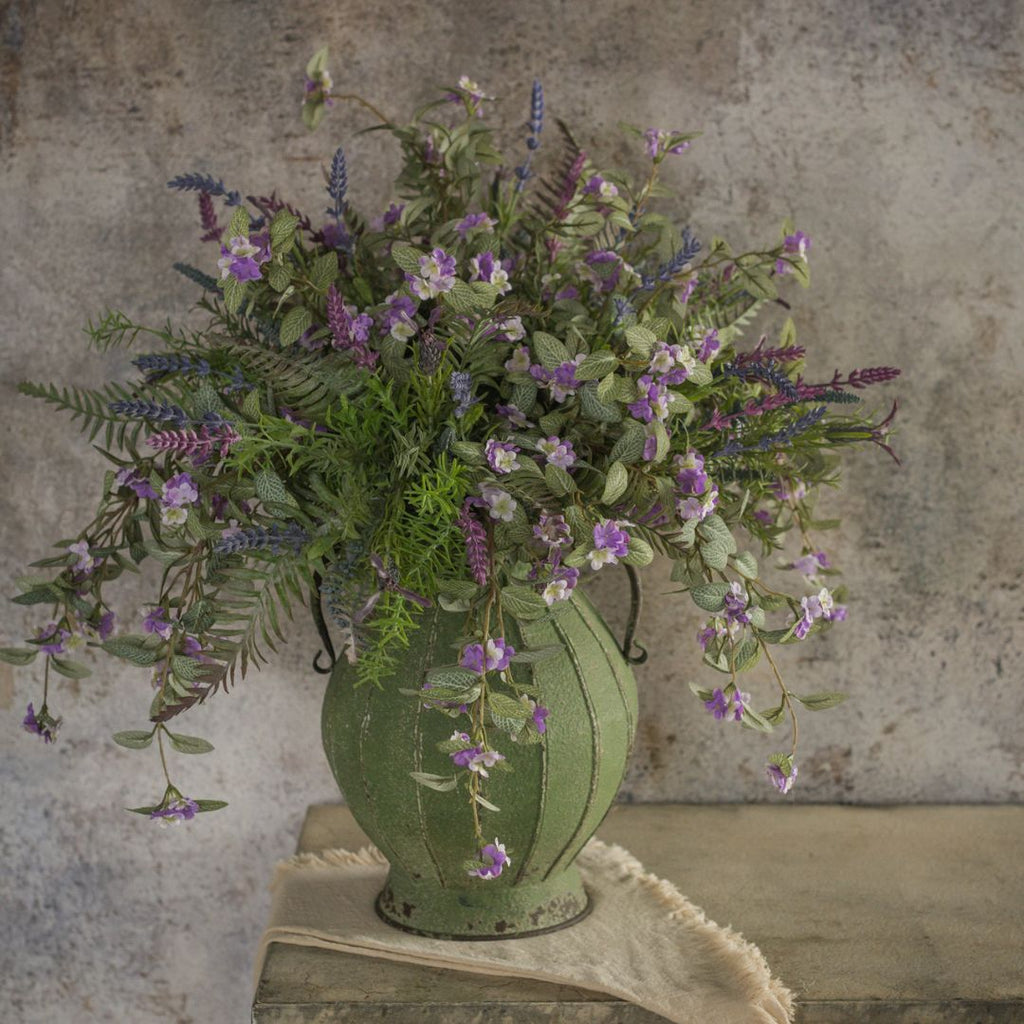18" Lavender & Fern Bush - Faux Plant Decor