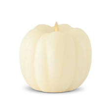 4.5" White Pumpkin Luminara Candle
