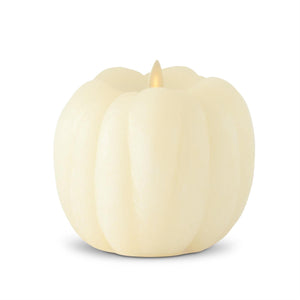 4.5" White Pumpkin Luminara Candle