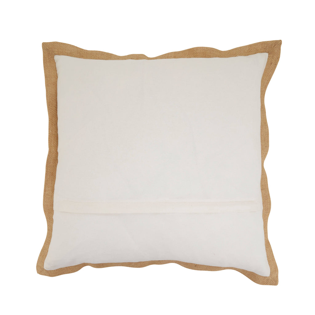 Embroidered Cornucopia Throw Pillow