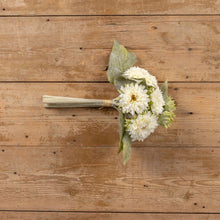 18" Cream Gerbera Daisy Bouquet - Faux Flower Decor