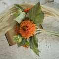 18" Orange Gerbera Daisy Bouquet