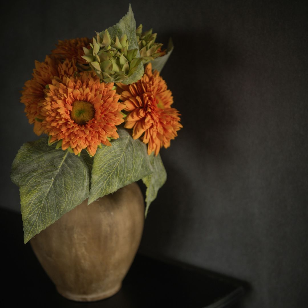 18" Orange Gerbera Daisy Bouquet