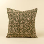 20x20 Wildvine Block Print Pillow, Olive
