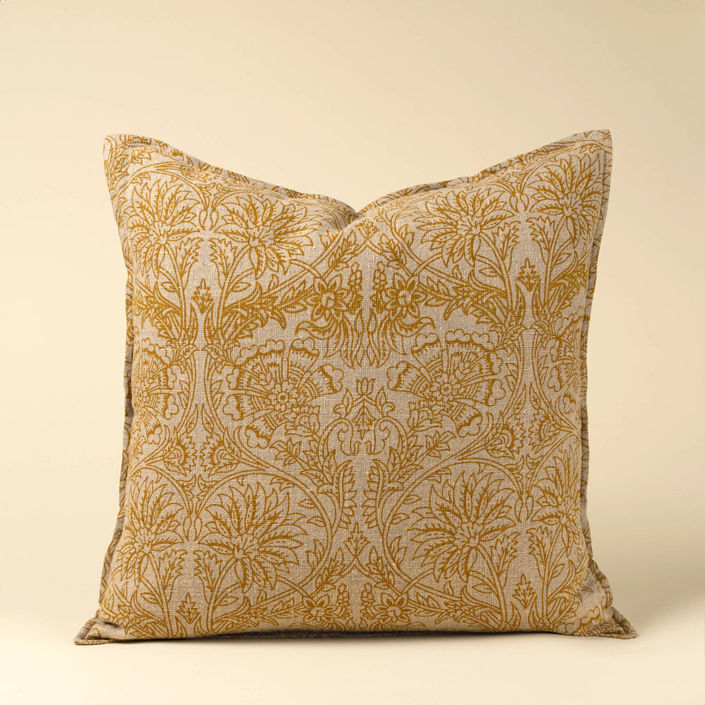 24x24 Floria Linen Pillow-Sunflower