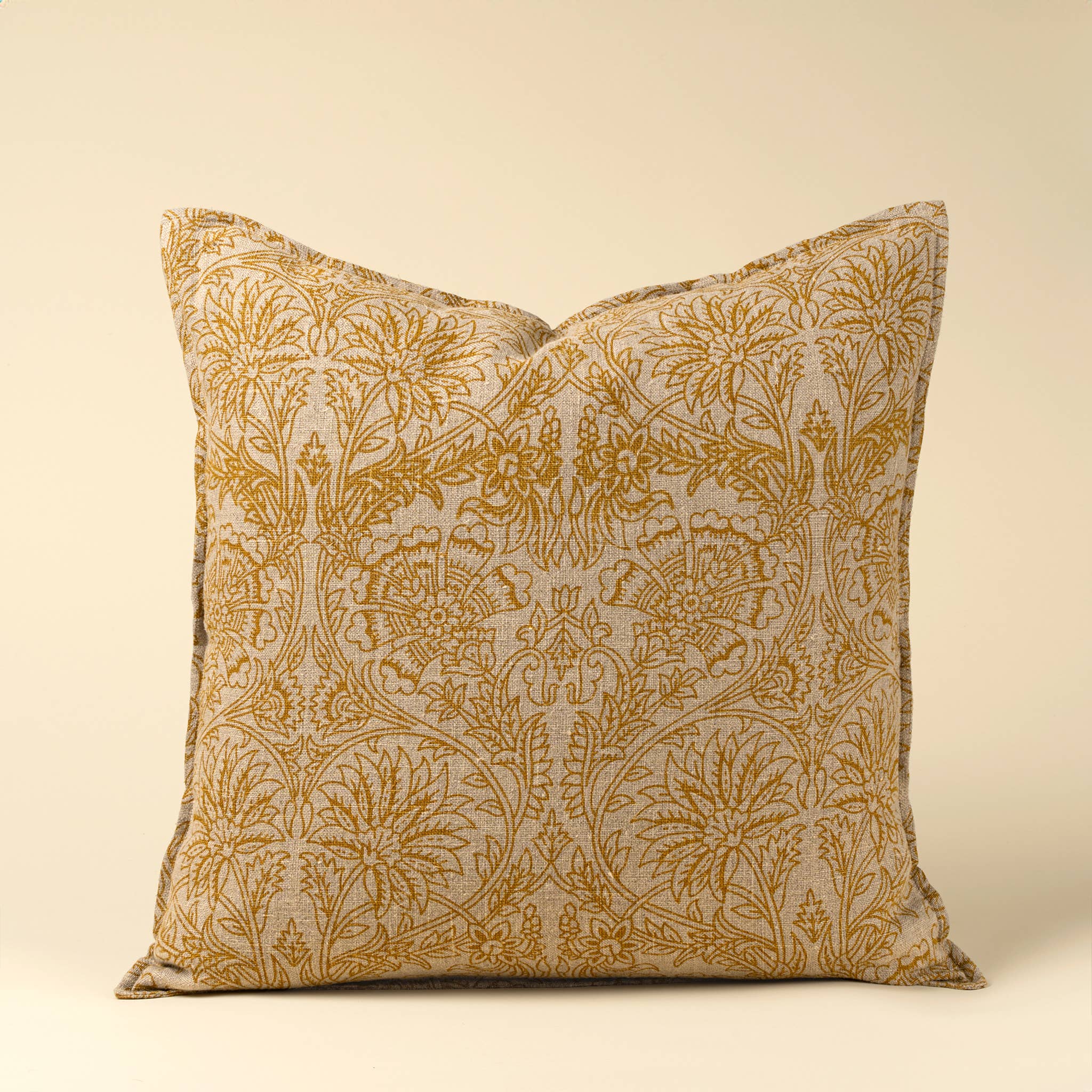 24x24 Floria Linen Pillow-Sunflower