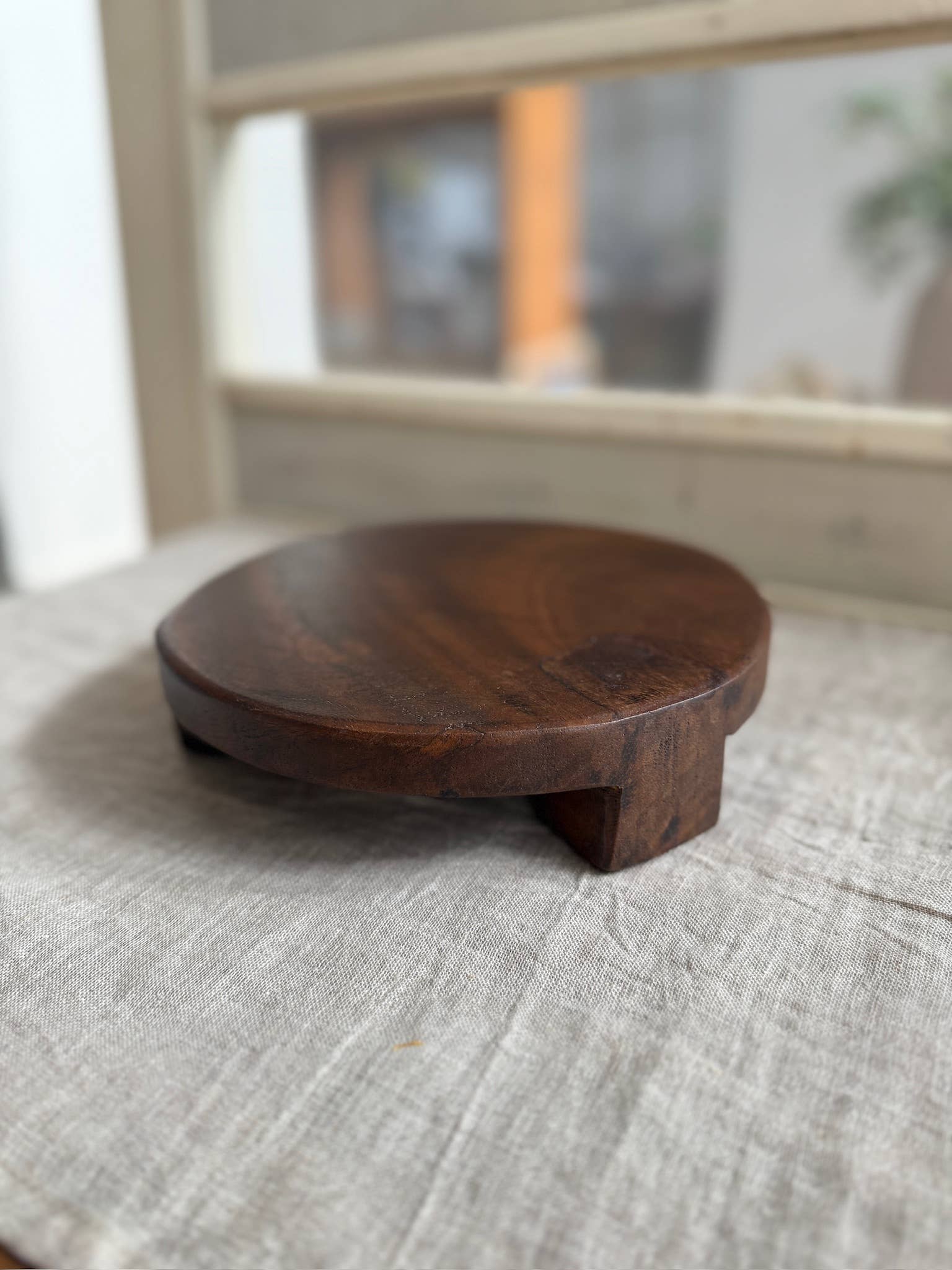 Found Wood Pedestal Med