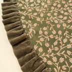 Wildvine Velvet Ruffle Tree Skirt, Olive