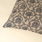 24x24 Lotus Linen Pillow-Blue