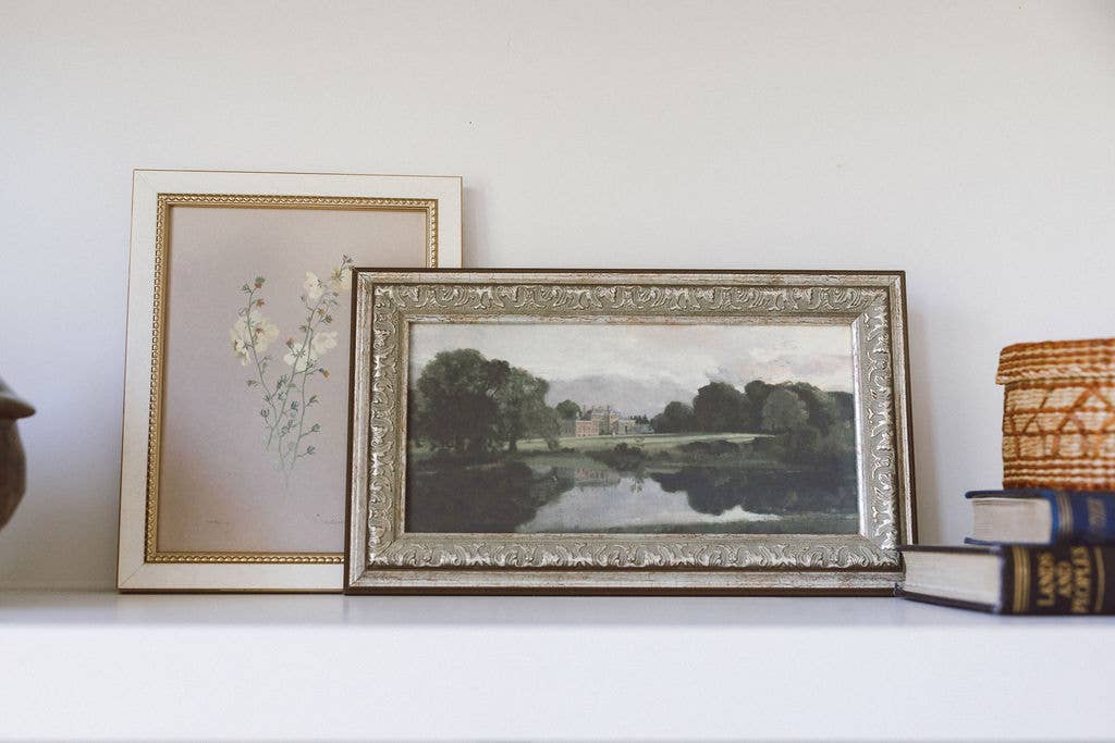 Malvern Hall in Warwickshire Framed Antique Art
