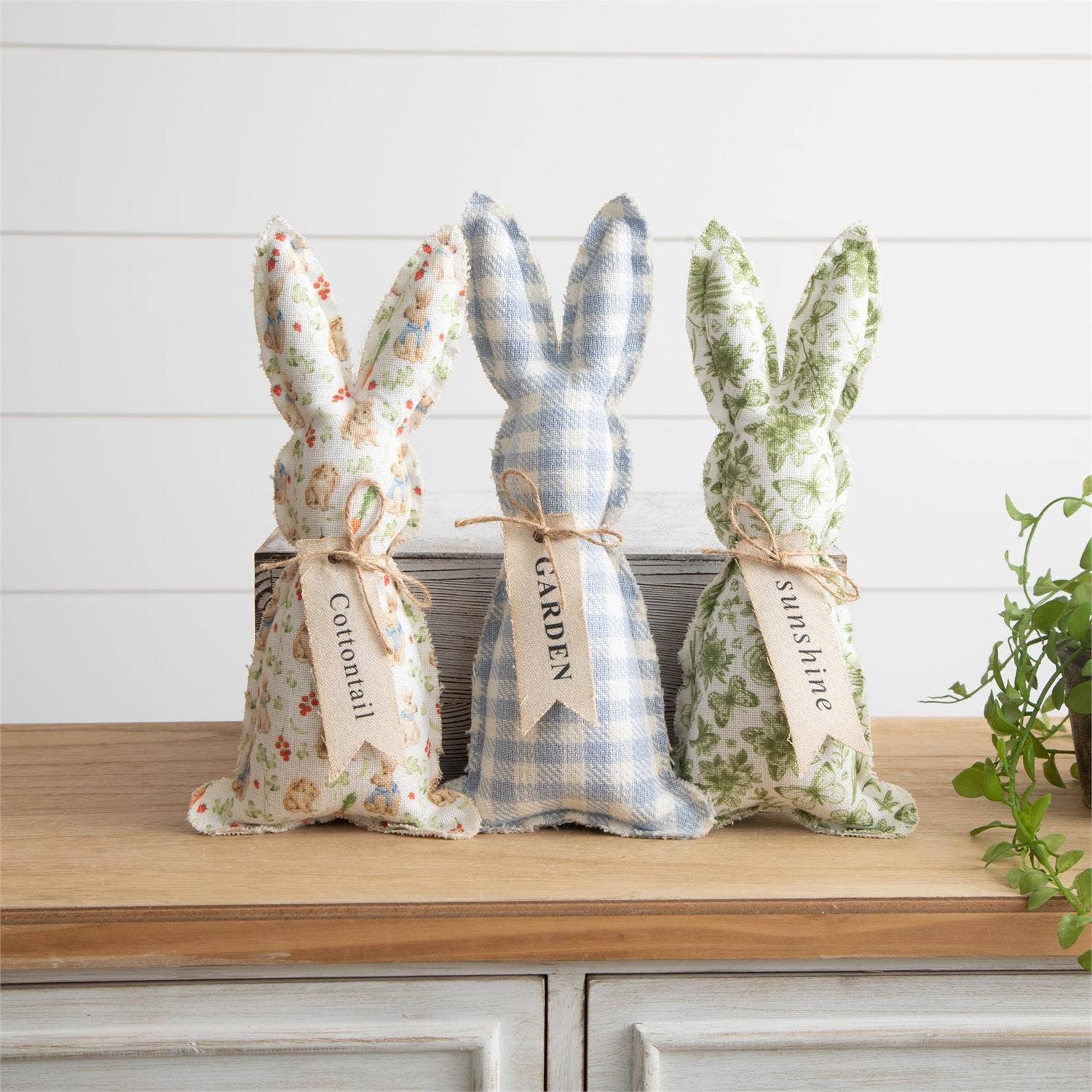 Fabric Bunnies - Garden Friends Asst.
