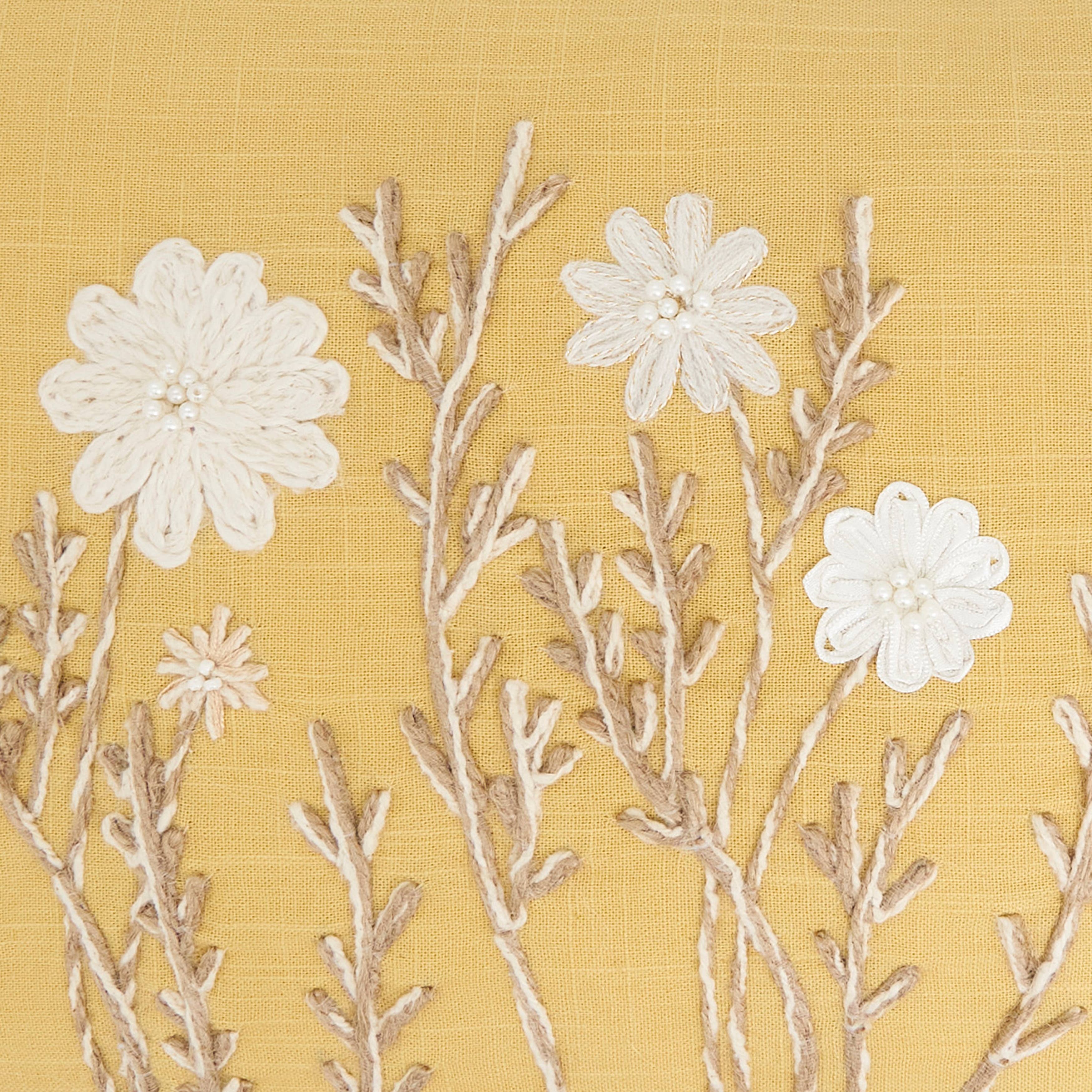 Delicate Floral Pillow