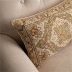Lumbar Pillow - Knubby Slub Antique Rug, Rust (PC)