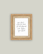 You Don't Need Framed Antique Art