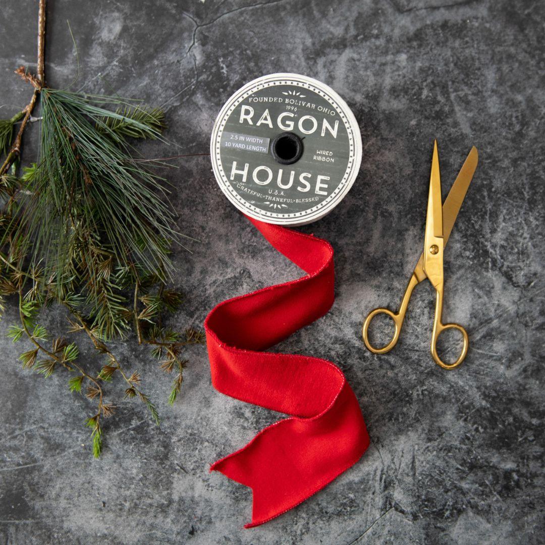 Red Velvet Ribbon - 2.5" width & 360" long