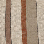 20" Square Cream Linen Stripe Pillow