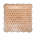 Autumn Block Print Paper Plates