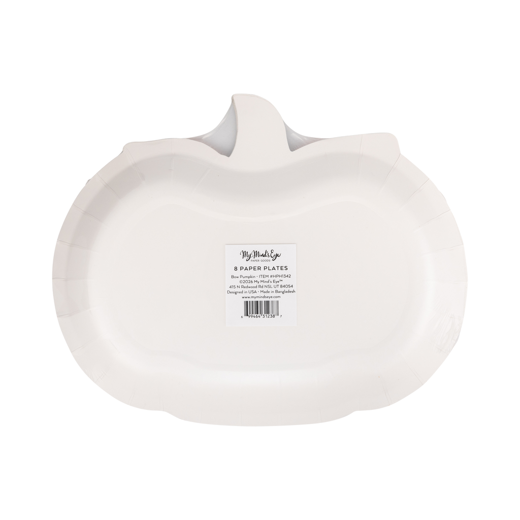 Bow Pumpkin Plate