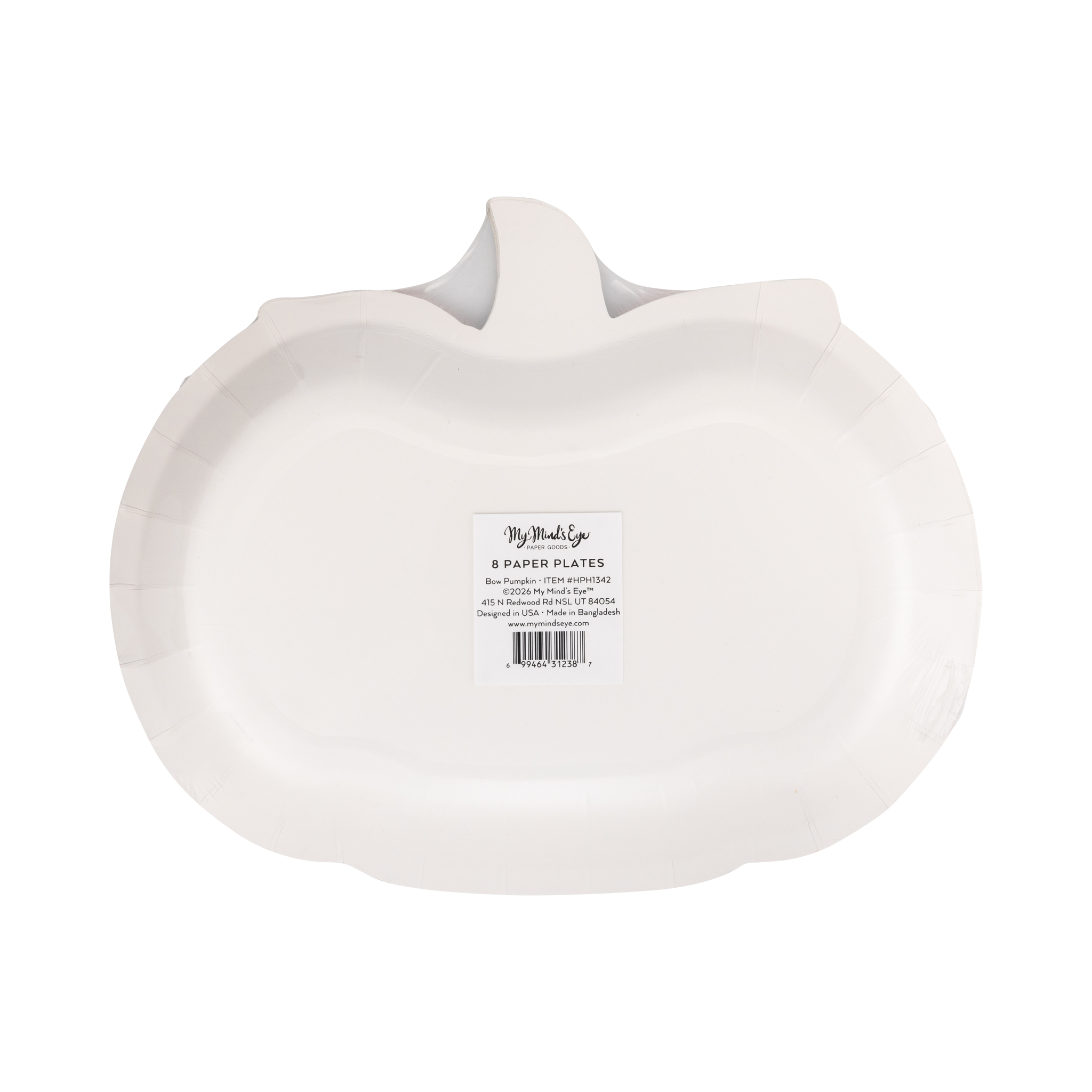 Bow Pumpkin Plate
