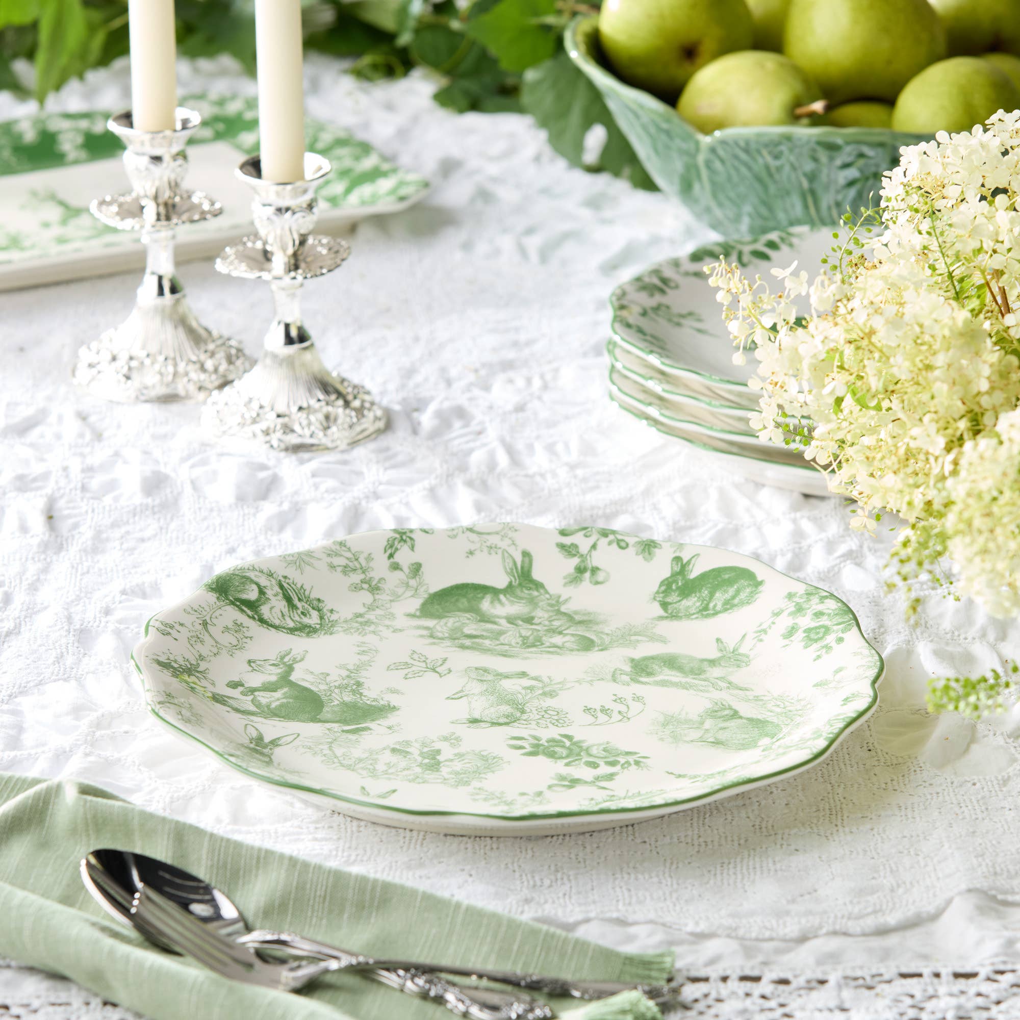 Le Jardin Round Platter 13in