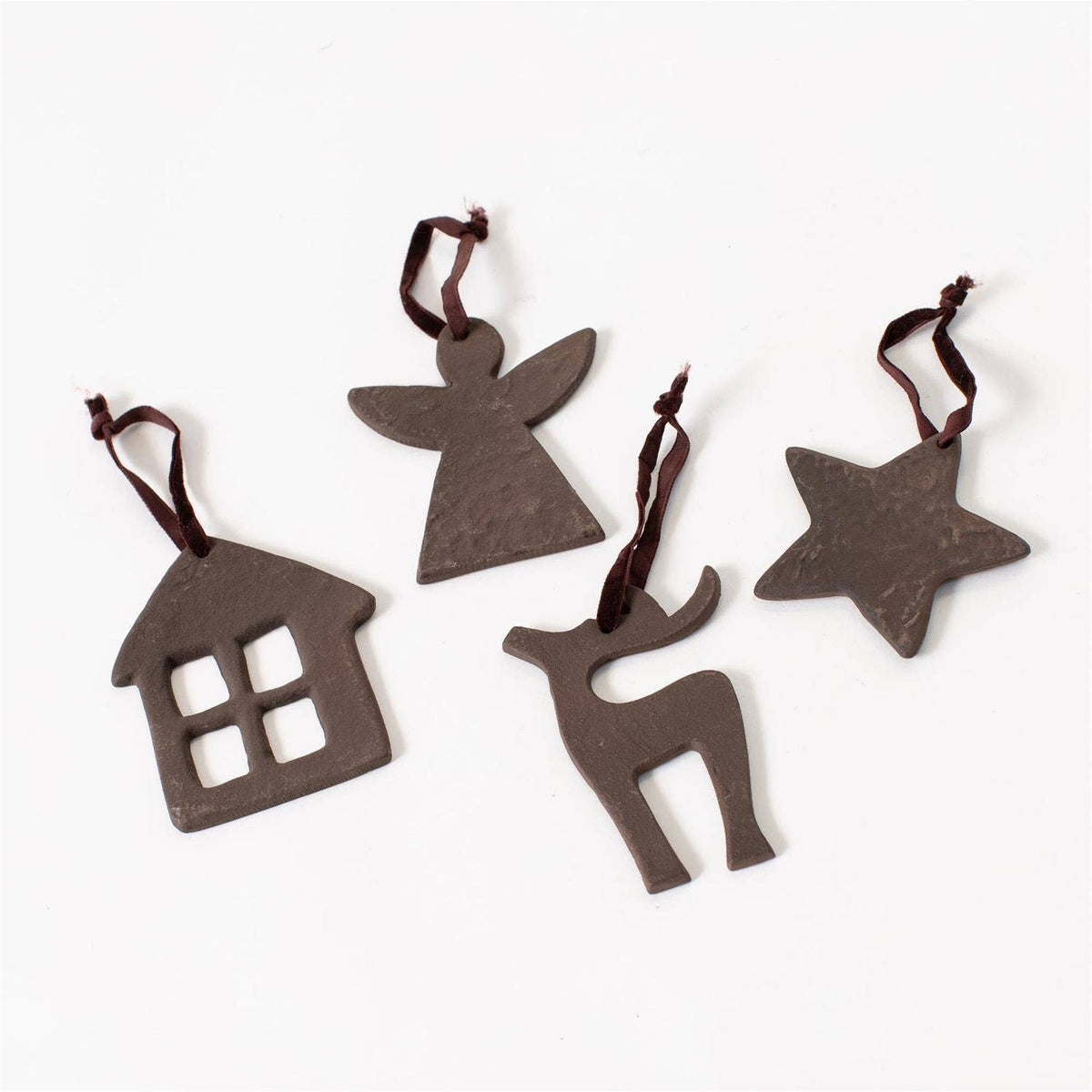 Antiqued Christmas Eve Cut Out Ornaments