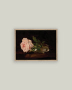 Still Life with Rose Framed Antique Art
