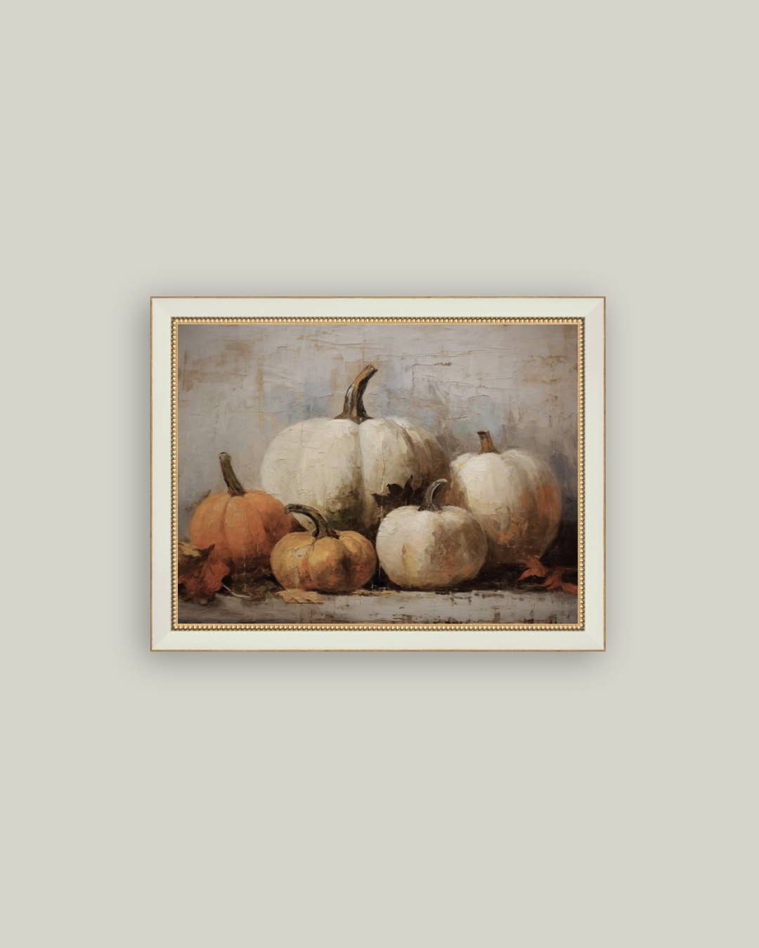Vintage Pumpkins Framed