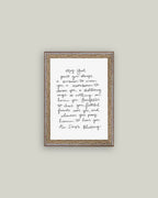 May God Grant You Framed Antique Print