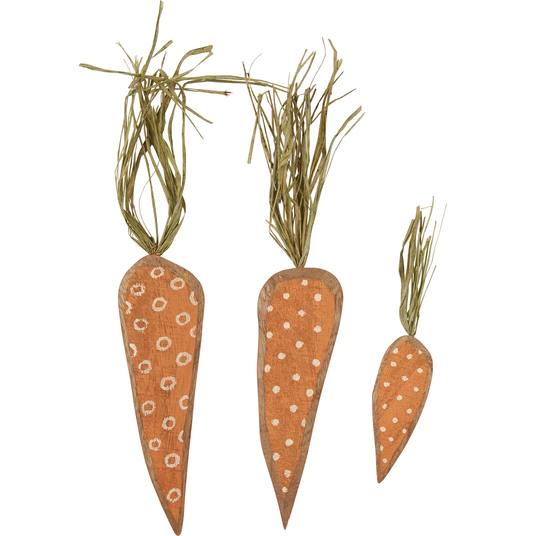 Dotted Wooden Carrot Med