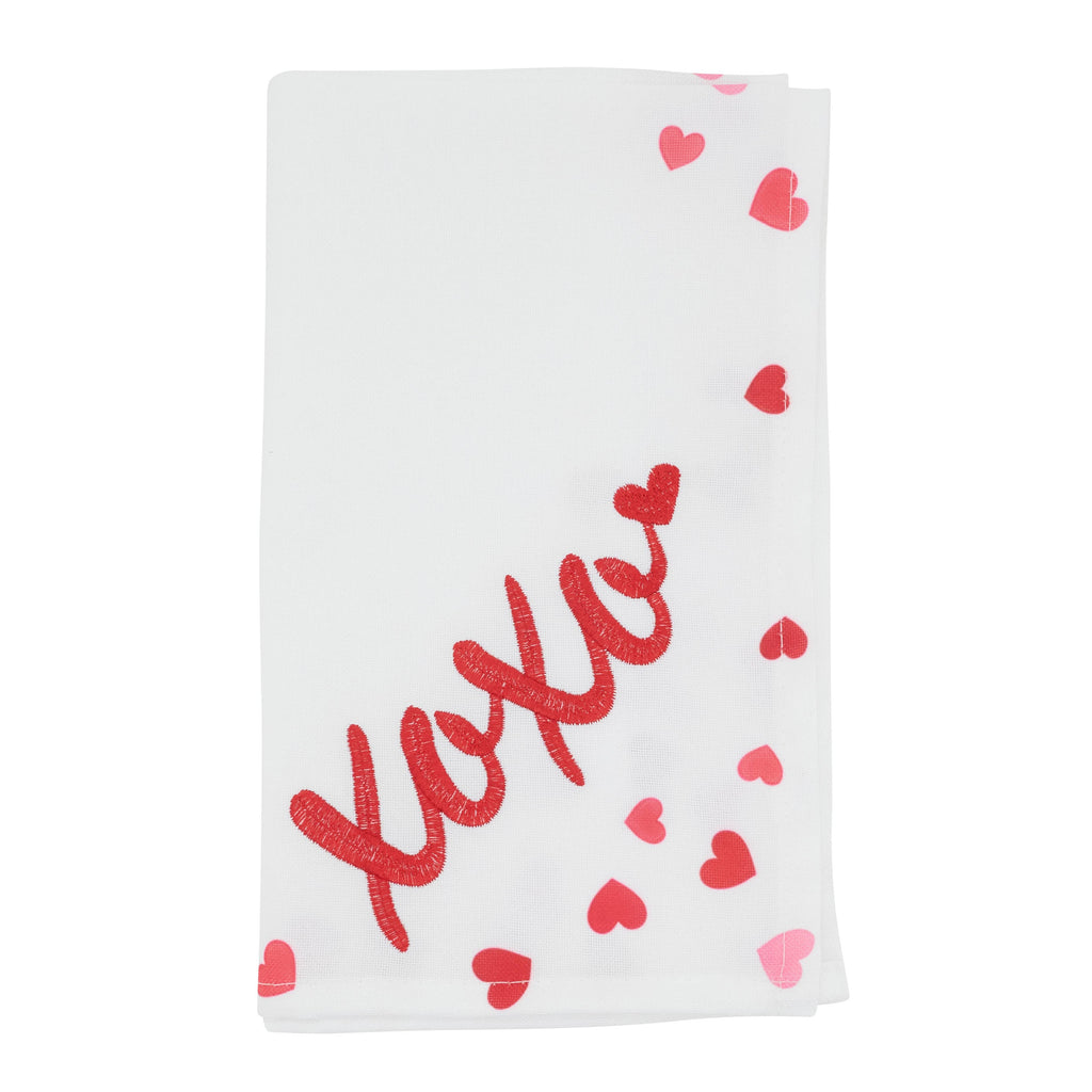 Embroidered XOXO Napkin