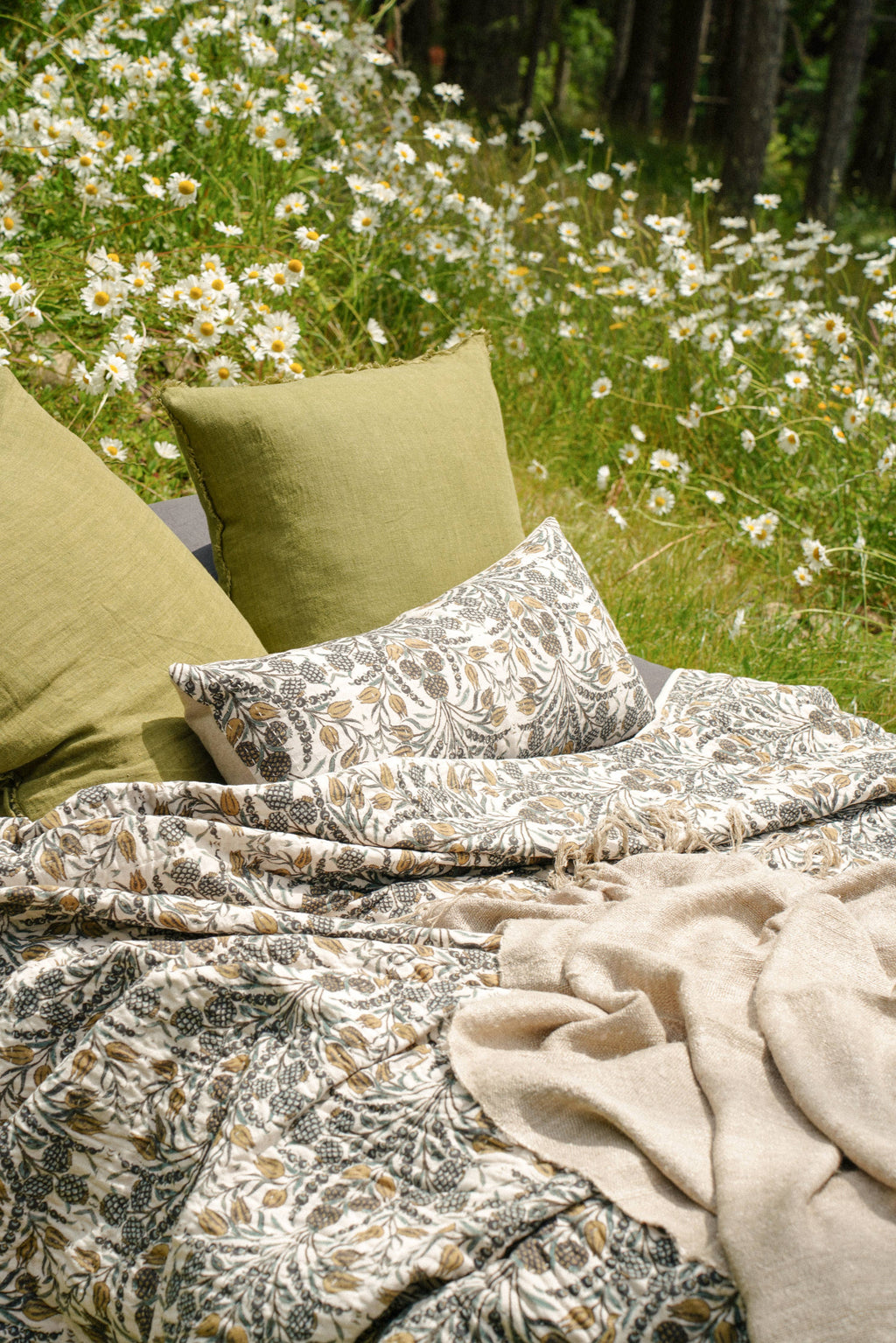 14x31 Tropicana Kantha Pillow