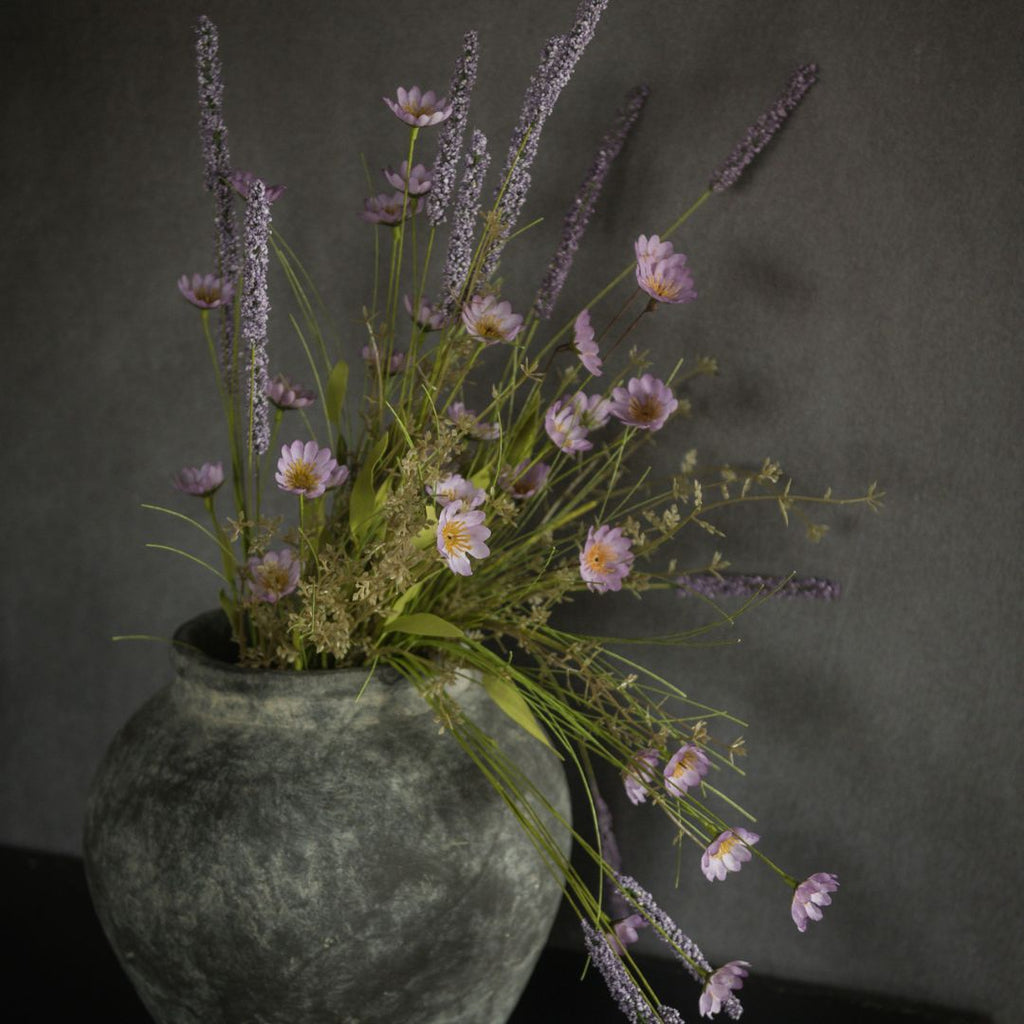 24" Dark Purple Wildflower Spray